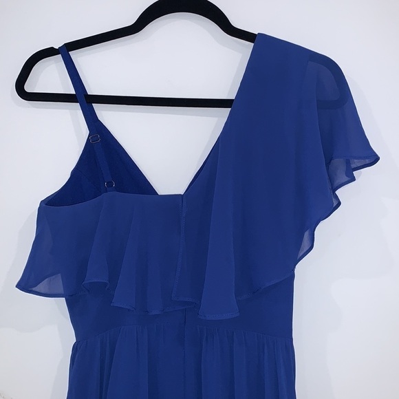 DRESS the Population Sapphire Claudia Ruffle Fit and Flat Midi Dress size XS - Picture 7 of 16